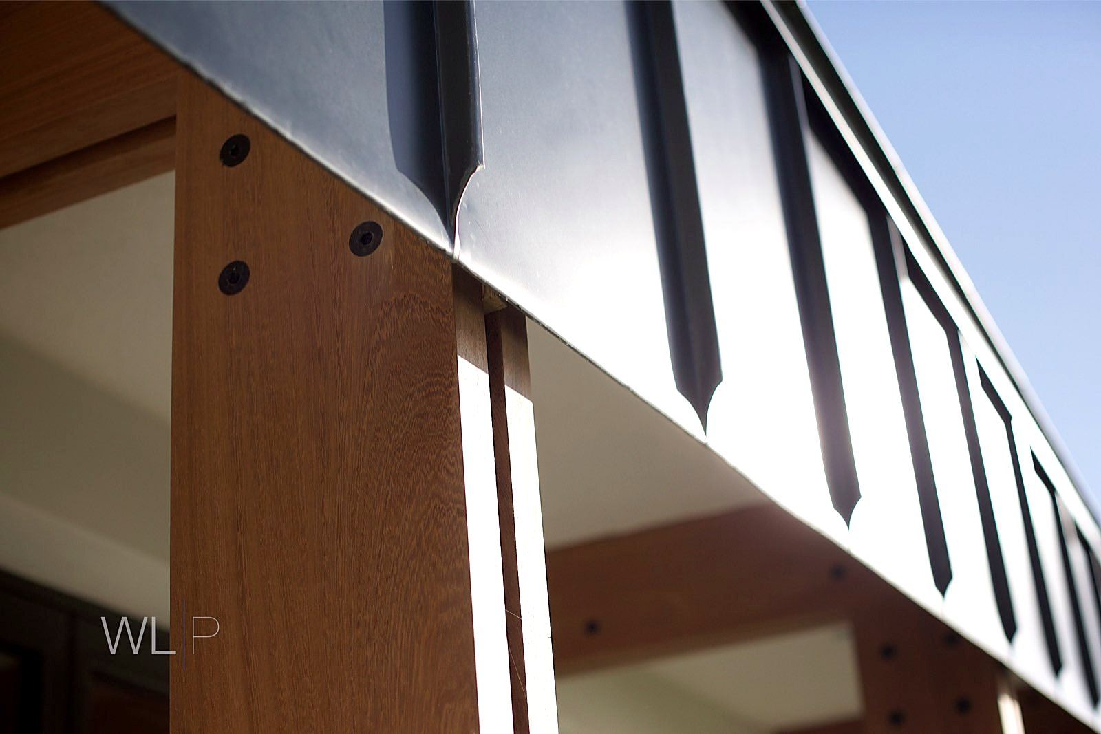 Timber and steel staircase detail